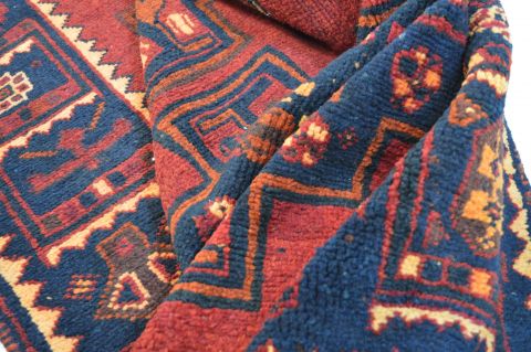 Shiraz Red Runner Hand Knotted 45 X 125 Area Rug 100-74711 Image 9