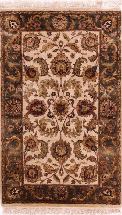 Sarouk Beige Hand Knotted 30 X 410 Area Rug 155-74738 Image 0