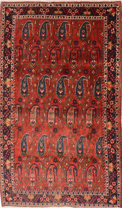 Bakhtiar Red Hand Knotted 47 X 711 Area Rug 100-74744 Image 0