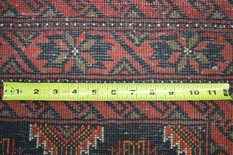 Baluch Blue Hand Knotted 39 X 69 Area Rug 100-74757 Image 2