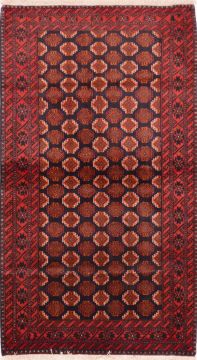 Baluch Blue Hand Knotted 3'9" X 6'9"  Area Rug 100-74757