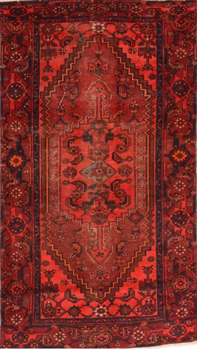 Zanjan Red Hand Knotted 310 X 65 Area Rug 100-74758 Image 0