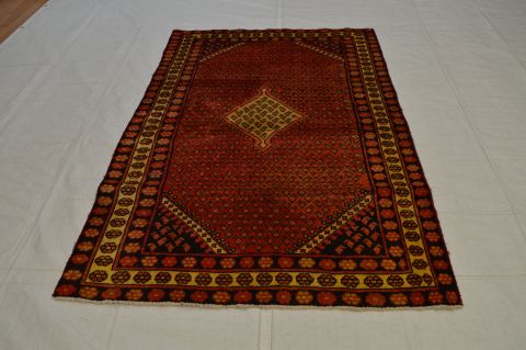 Bakhtiar Red Hand Knotted 42 X 69 Area Rug 100-74760 Image 3