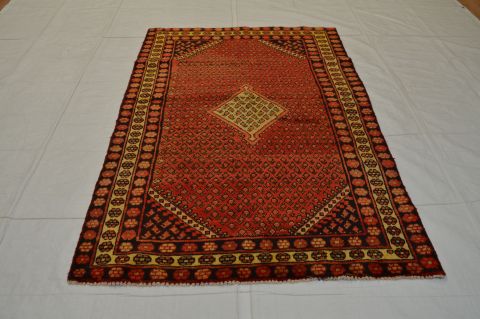 Bakhtiar Red Hand Knotted 42 X 69 Area Rug 100-74760 Image 4