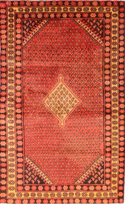 Bakhtiar Red Hand Knotted 42 X 69 Area Rug 100-74760 Image 0