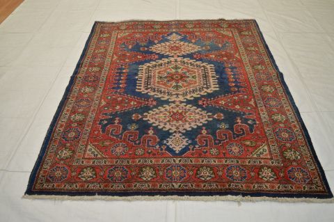 Tabriz Multicolor Hand Knotted 52 X 68  Area Rug 100-74762 Image 1
