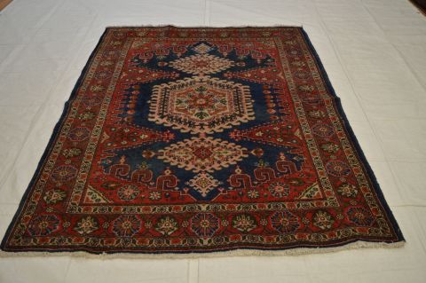 Tabriz Multicolor Hand Knotted 52 X 68  Area Rug 100-74762 Image 5