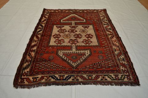 Shiraz Multicolor Hand Knotted 50 X 70 Area Rug 100-74764 Image 4