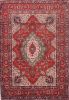 Tabriz Red Hand Knotted 45 X 64  Area Rug 100-74771 Thumb 0