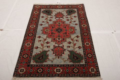Tabriz Multicolor Hand Knotted 32 X 50  Area Rug 155-74780 Image 2