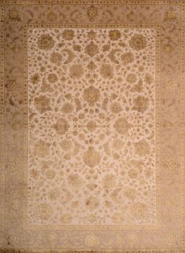 Jaipur Beige Hand Knotted 8'11" X 12'3"  Area Rug 100-74798