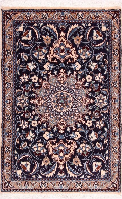 3 x 4 Persian Nain Rug Wool & Silk