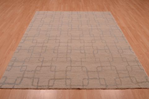 Modern White Hand Knotted 60 X 86 Area Rug 100-74831 Image 6