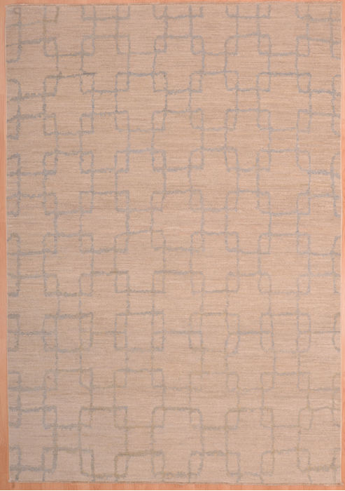 Modern White Hand Knotted 60 X 86 Area Rug 100-74831 Image 0