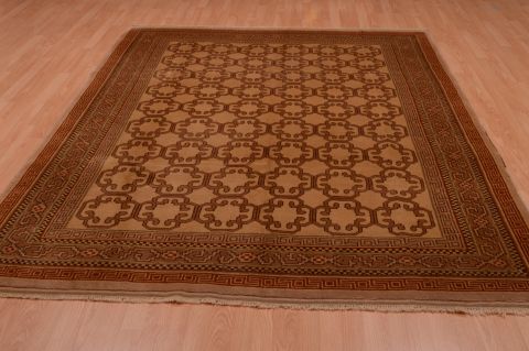Shiraz Brown Hand Knotted 67 X 93 Area Rug 100-74846 Image 2