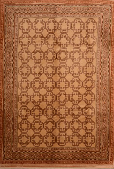 Shiraz Brown Hand Knotted 67 X 93 Area Rug 100-74846 Image 0