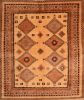 Shiraz Brown Square Hand Knotted 68 X 710  Area Rug 100-74854 Thumb 0