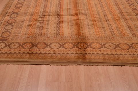 Baluch Brown Square Hand Knotted 83 X 84 Area Rug 100-74855 Image 1