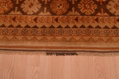 Baluch Brown Square Hand Knotted 83 X 84 Area Rug 100-74855 Image 2