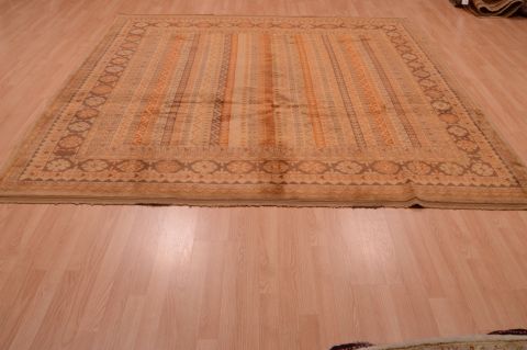Baluch Brown Square Hand Knotted 83 X 84 Area Rug 100-74855 Image 8