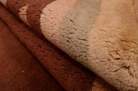 Shiraz Brown Square Hand Knotted 68 X 76 Area Rug 100-74856 Image 2