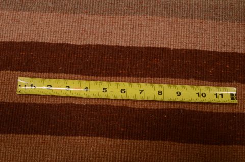 Shiraz Brown Square Hand Knotted 68 X 76 Area Rug 100-74856 Image 4
