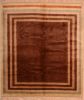 Shiraz Brown Square Hand Knotted 68 X 76  Area Rug 100-74856 Thumb 0