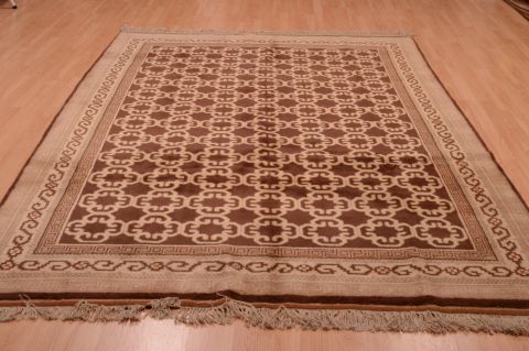Shiraz Brown Hand Knotted 68 X 95  Area Rug 100-74857 Image 5