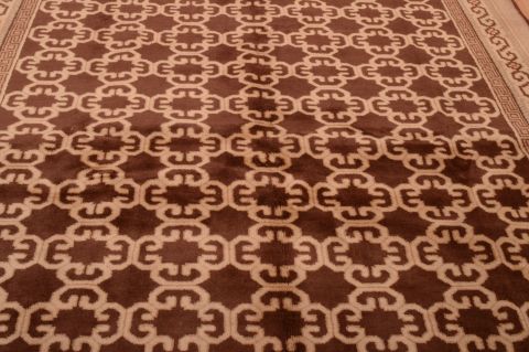 Shiraz Brown Hand Knotted 68 X 95  Area Rug 100-74857 Image 6