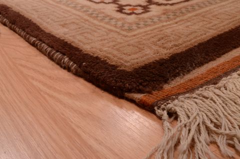 Shiraz Brown Hand Knotted 68 X 95  Area Rug 100-74857 Image 7