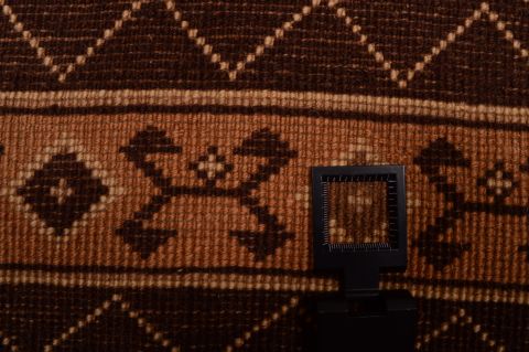 Shiraz Brown Hand Knotted 83 X 90 Area Rug 100-74858 Image 2