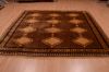 Shiraz Brown Hand Knotted 83 X 90  Area Rug 100-74858 Thumb 4