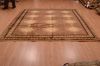 Shiraz Brown Hand Knotted 83 X 90  Area Rug 100-74858 Thumb 7