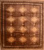 Shiraz Brown Hand Knotted 83 X 90 Area Rug 100-74858 Thumb 0