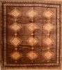 Shiraz Brown Hand Knotted 83 X 90  Area Rug 100-74858 Thumb 0