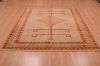 Shiraz Orange Hand Knotted 61 X 89  Area Rug 100-74860 Thumb 7