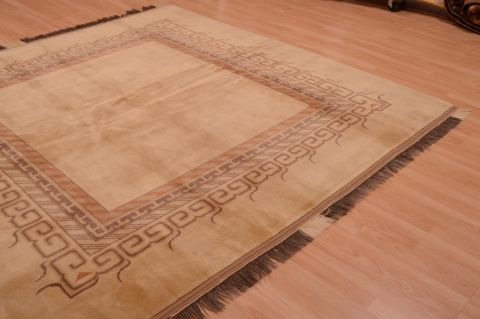 Shiraz Grey Square Hand Knotted 78 X 78 Area Rug 100-74862 Image 2