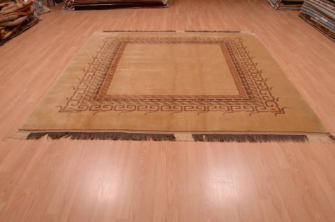 Shiraz Grey Square Hand Knotted 78 X 78 Area Rug 100-74862 Image 7