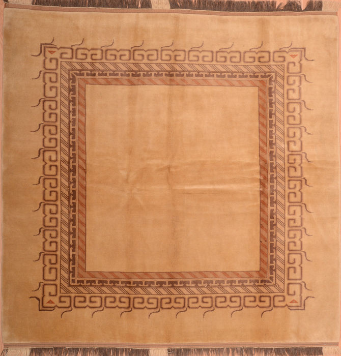 Shiraz Grey Square Hand Knotted 78 X 78 Area Rug 100-74862 Image 0