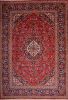 Kashan Red Hand Knotted 81 X 117  Area Rug 100-74864 Thumb 0