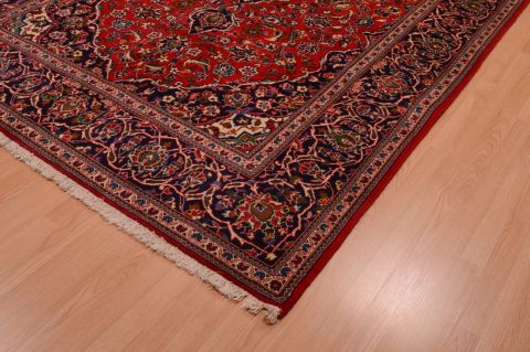 Kashan Red Hand Knotted 67 X 111 Area Rug 100-74866 Image 5