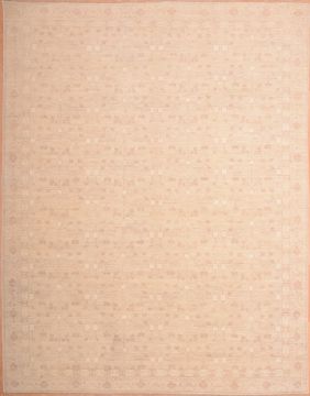 Afghan Chobi White Rectangle 8x10 ft wool and silk Carpet 74869