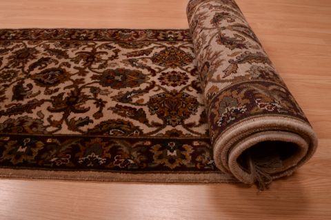 Jaipur Brown Runner Hand Knotted 27 X 1111 Area Rug 100-74872 Image 12