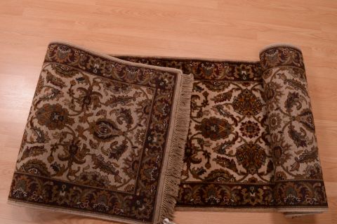 Jaipur Brown Runner Hand Knotted 27 X 1111 Area Rug 100-74872 Image 1