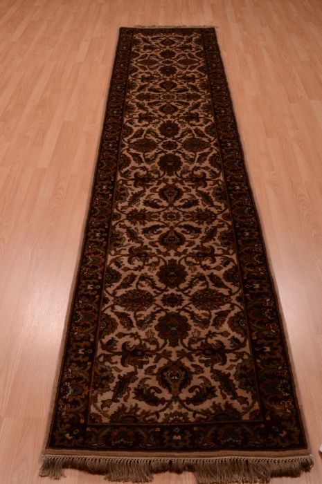 Jaipur Brown Runner Hand Knotted 27 X 1111 Area Rug 100-74872 Image 4