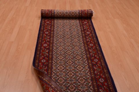 Mood Red Runner Hand Knotted 27 X 128 Area Rug 100-74873 Image 4