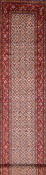 Mood Red Runner Hand Knotted 2'7" X 12'8"  Area Rug 100-74873
