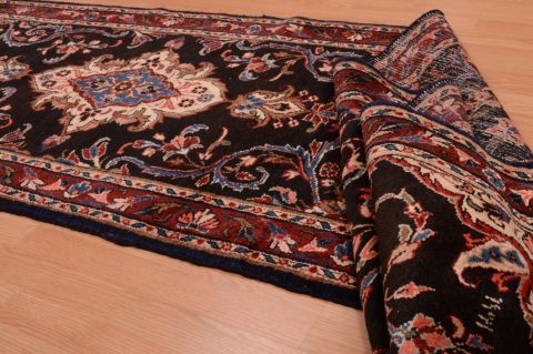 Hamedan Black Runner Hand Knotted 29 X 1310 Area Rug 100-74876 Image 3