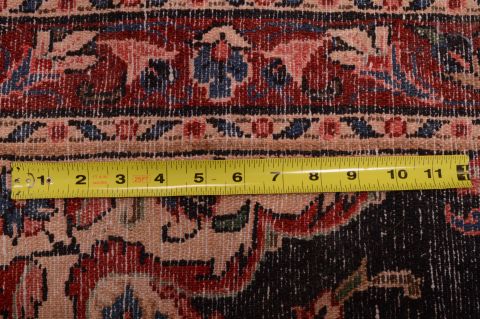 Hamedan Black Runner Hand Knotted 29 X 1310 Area Rug 100-74876 Image 4