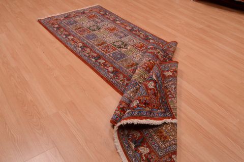 Mood Red Runner Hand Knotted 111 X 97  Area Rug 100-74877 Image 10